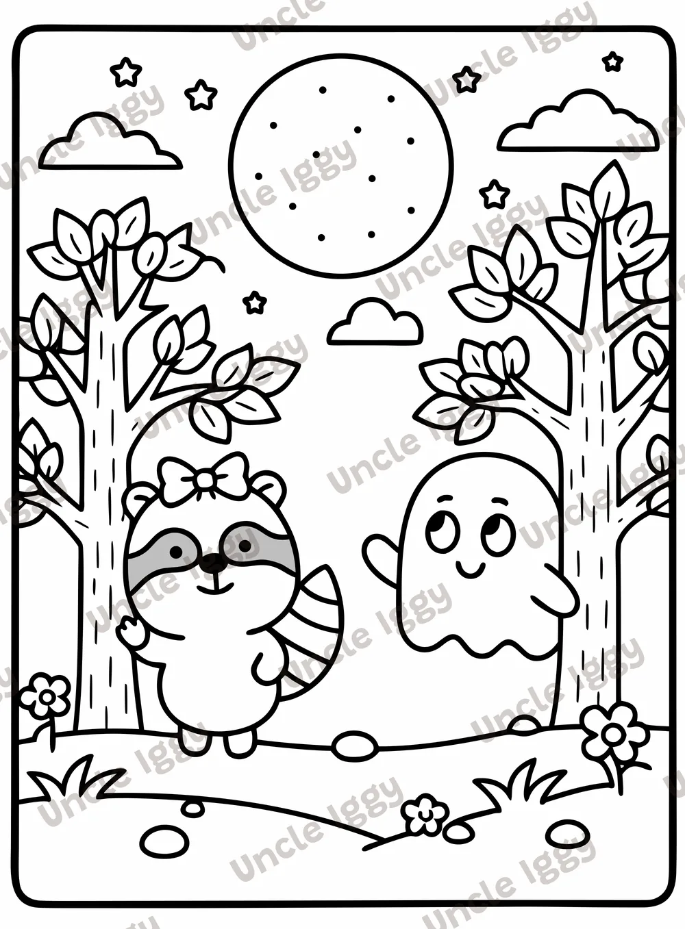 Sample page 1 from Halloween in Rascal Woods
